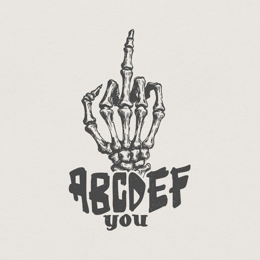 ABCDEFU PNG, Funny Valentines Png - 300 DPI Design for T-Shirt