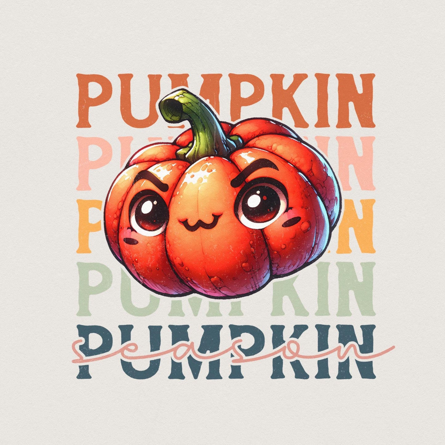 Retro Pumpkin Season Png, Fall Vibes Png - 300 DPI Design for T-Shirt