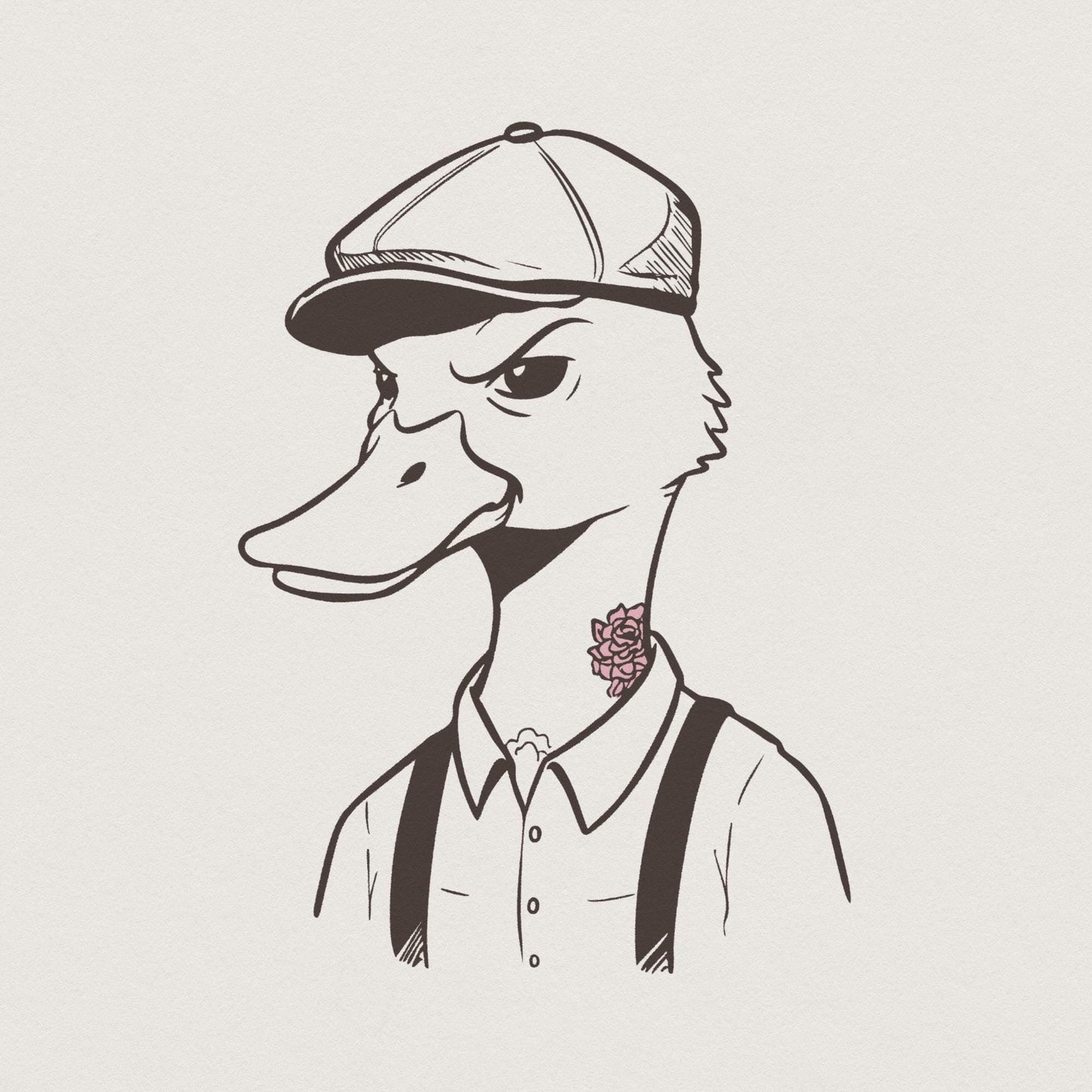 Funny Duck PNG, Adult Humor Sublimation Design - 300 DPI Design for T-Shirt