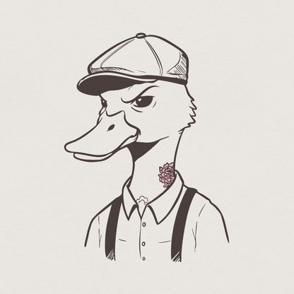 Funny Duck PNG, Adult Humor Sublimation Design - 300 DPI Design for T-Shirt