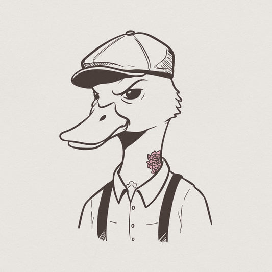 Funny Duck PNG, Adult Humor Sublimation Design - 300 DPI Design for T-Shirt