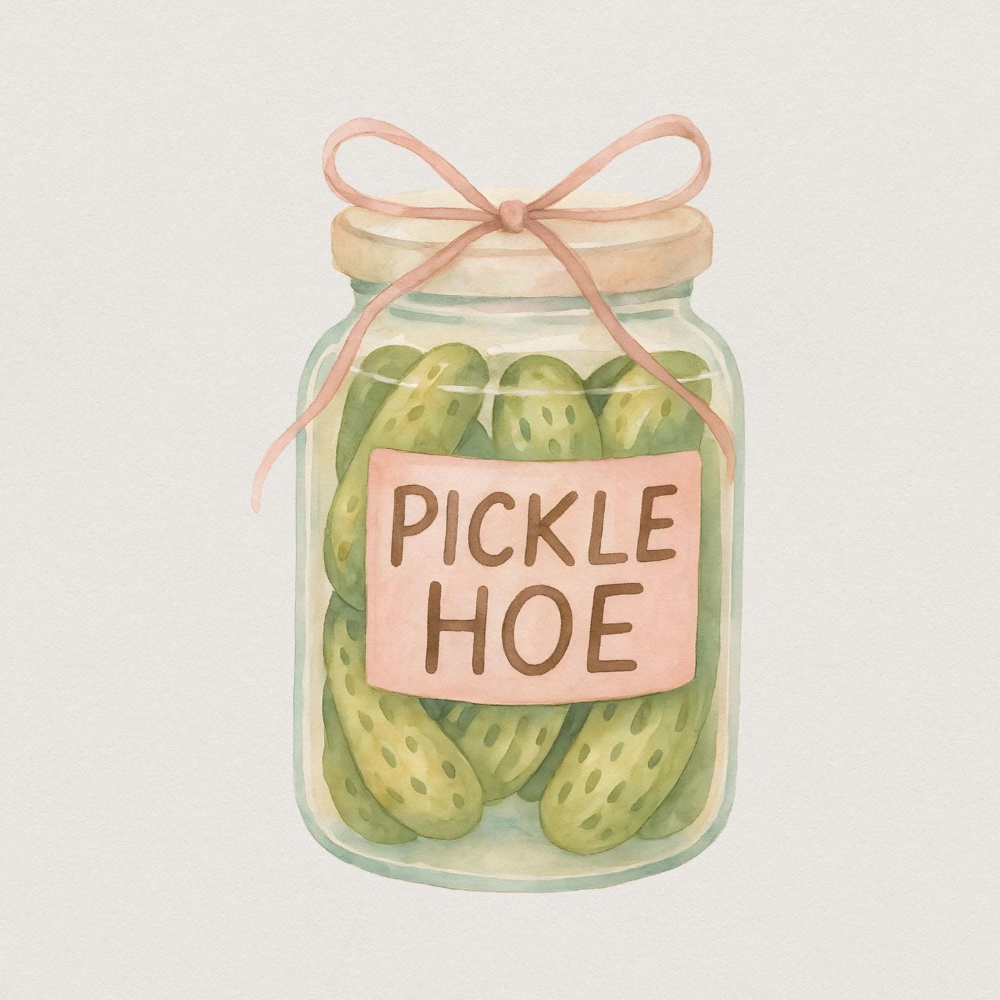 Pickle Hoe PNG, Cute Sticker Designs - 300 DPI Design for T-Shirt