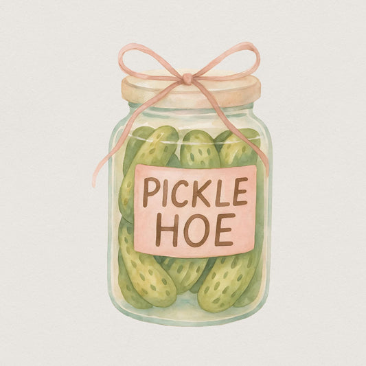 Pickle Hoe PNG, Cute Sticker Designs - 300 DPI Design for T-Shirt