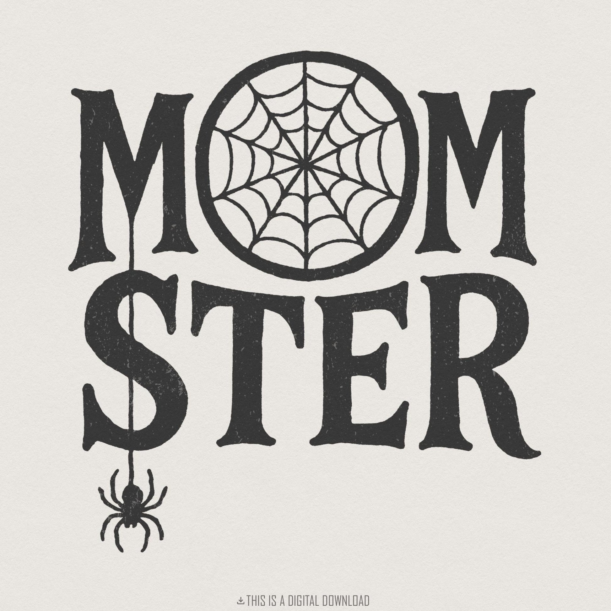 Momster PNG, Halloween Mom Digital Download - 300 DPI Design for T-Shirt