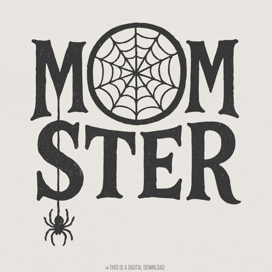 Momster PNG, Halloween Mom Digital Download - 300 DPI Design for T-Shirt