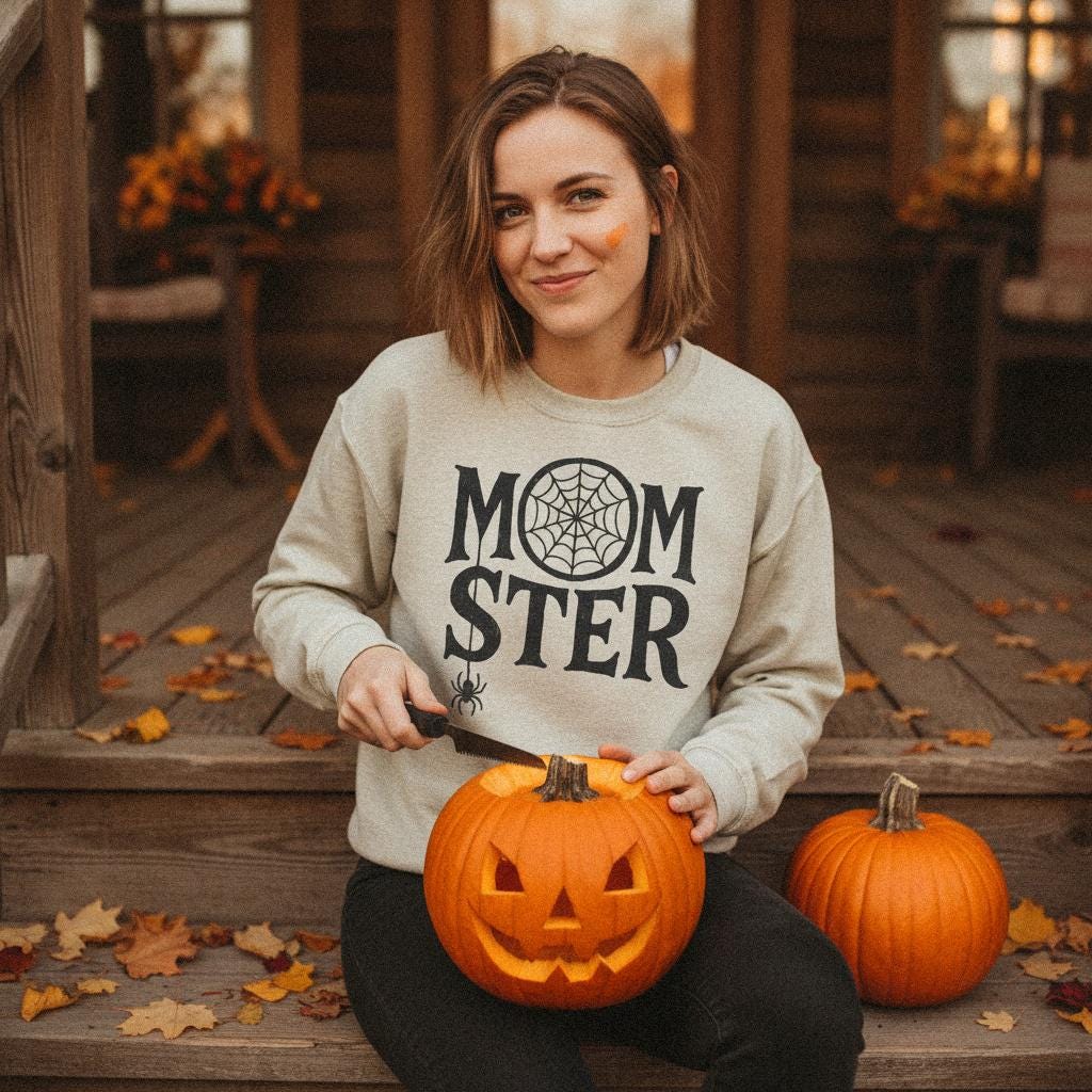 Momster PNG, Halloween Mom Digital Download - 300 DPI Design for T-Shirt