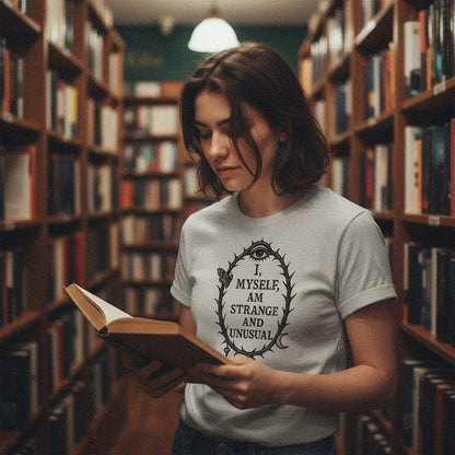 I Myself Am Strange And Unusual PNG, Gothic Wall Art - 300 DPI Design for