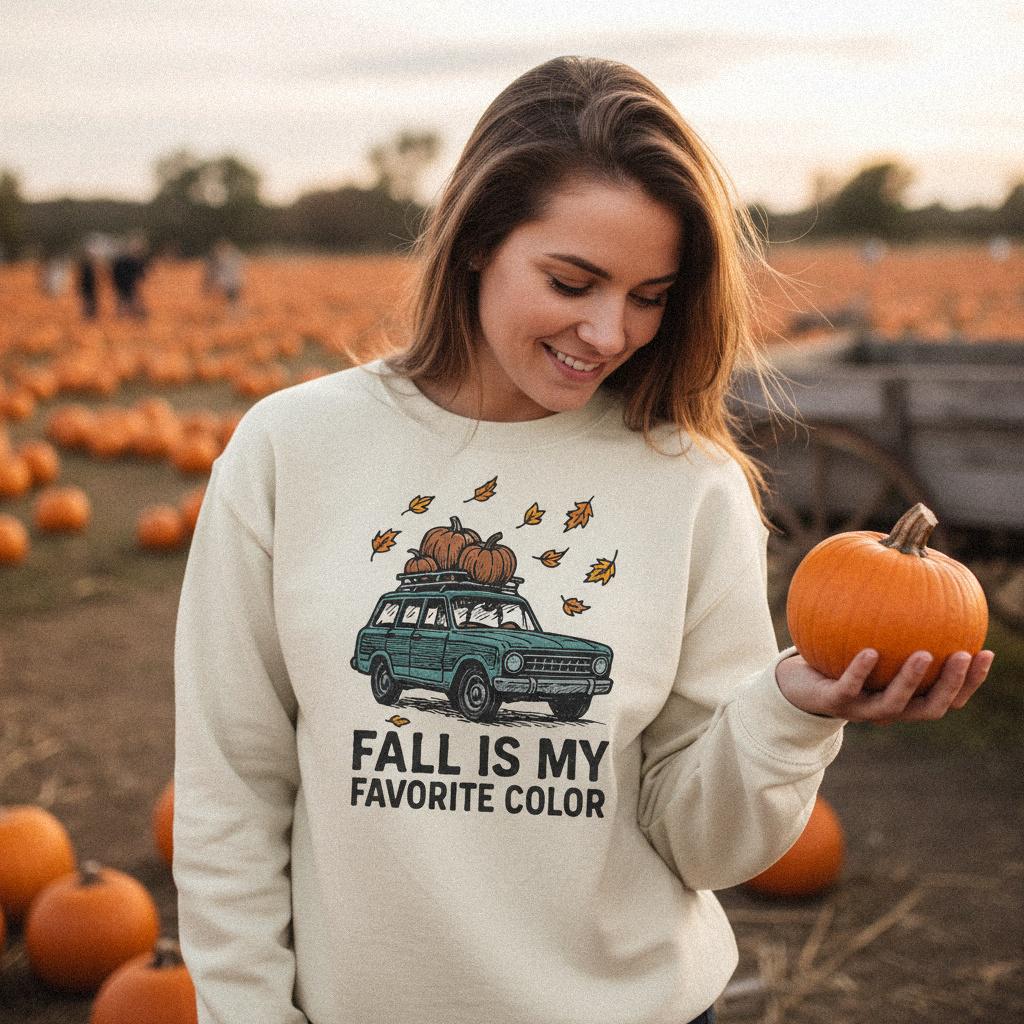 Fall Is My Favorite Color PNG, Autumn Shirt Design - 300 DPI Design for