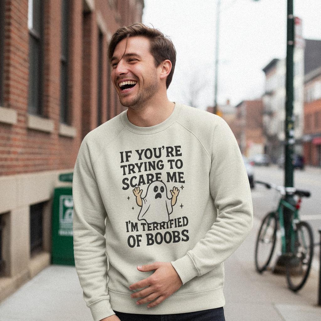 If You’re Trying to Scare Me I’m Terrified of Boobs PNG, Funny Ghost