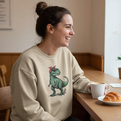 Retro T-Rex PNG, Bandana Dinosaur - 300 DPI Design for T-Shirt