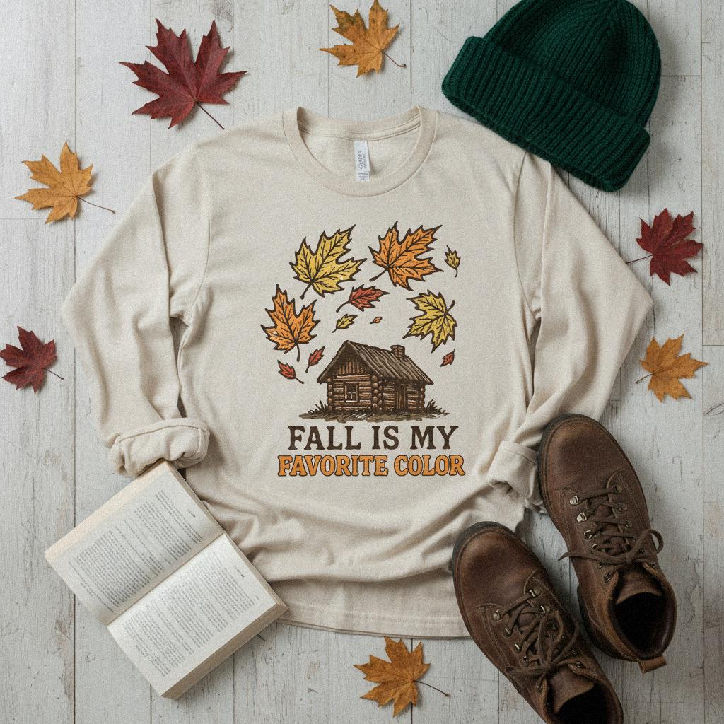 Fall Is My Favorite Color PNG, Autumn Leaves Digital Download - 300 DPI