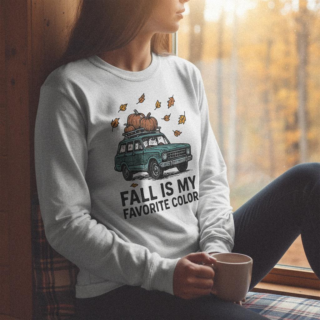 Fall Is My Favorite Color PNG, Autumn Shirt Design - 300 DPI Design for