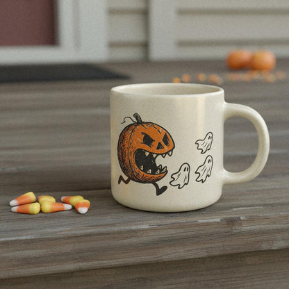 Running Pumpkin PNG Halloween Digital Download, Spooky Ghost Clipart -