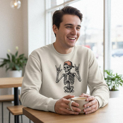 Rock On Skeleton PNG, Digital Download - 300 DPI Design for T-Shirt