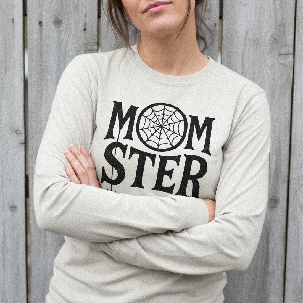 Momster PNG, Halloween Mom Digital Download - 300 DPI Design for T-Shirt