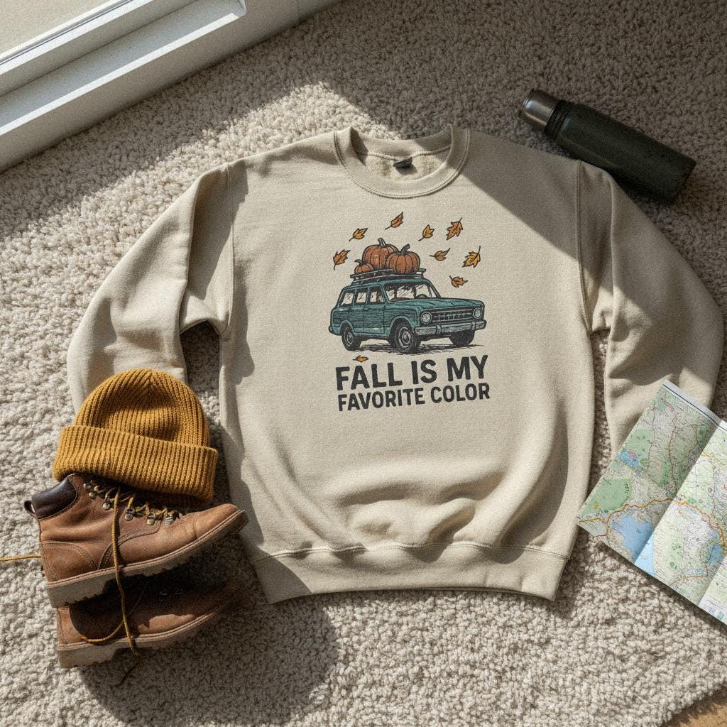 Fall Is My Favorite Color PNG, Autumn Shirt Design - 300 DPI Design for