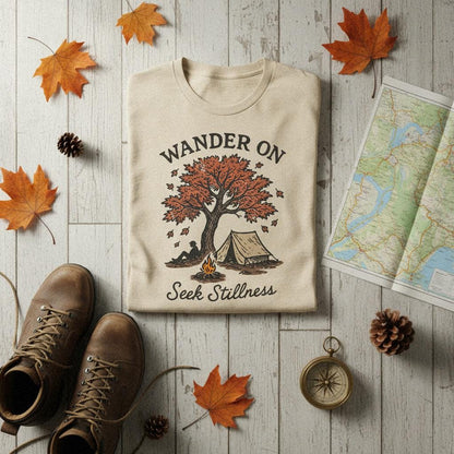 Wander On Seek Stillness PNG, Camping Digital Download - 300 DPI Design
