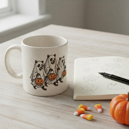 Trick Or Treat PNG, Halloween Raccoon Digital Download - 300 DPI Design