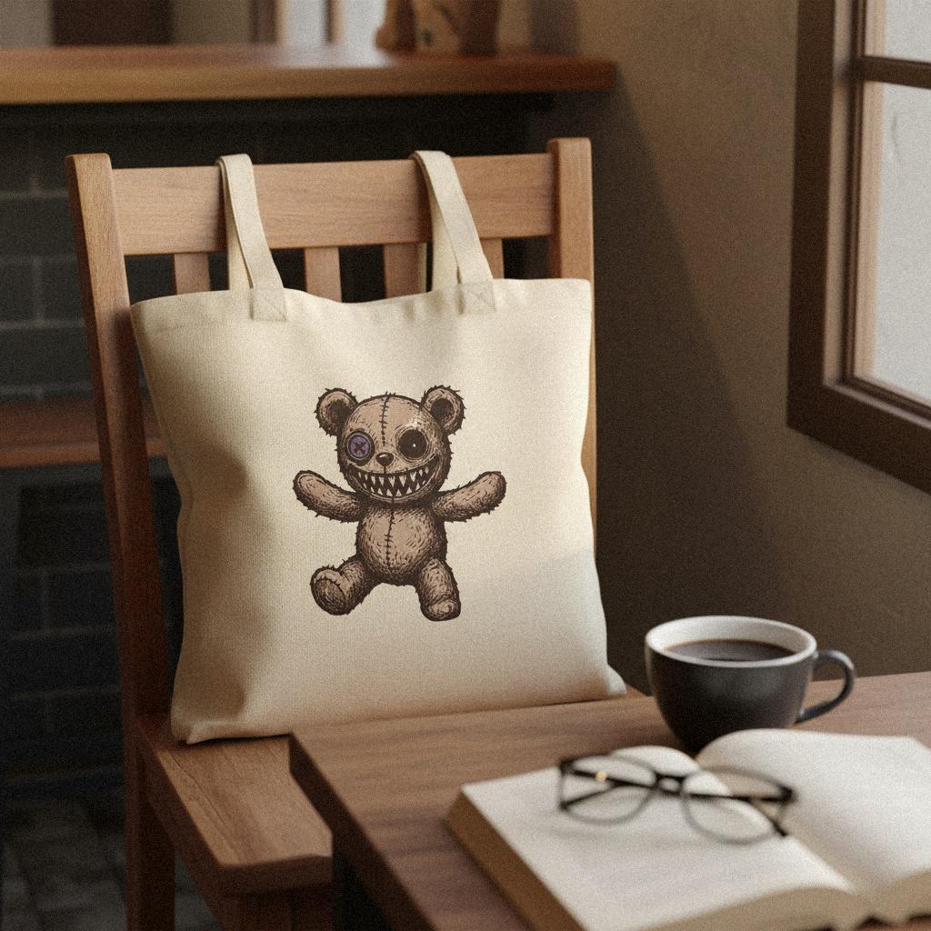 Creepy Teddy Bear Digital Download, Horror Cute Shirt - 300 DPI Design