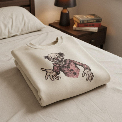 Creepy Clown Digital Download, Scary Horror Art - 300 DPI Design for