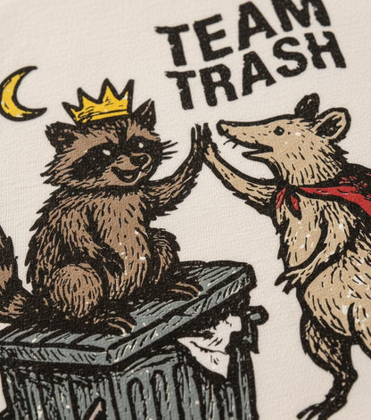 Team Trash PNG, Raccoon and Possum Digital Art - 300 DPI Design for T-Shirt