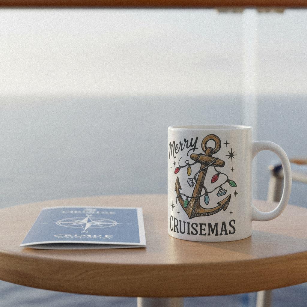 Merry Cruisemas PNG, Nautical Christmas Digital Download - 300 DPI Design