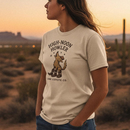 High-Noon Howler PNG, Lone Coyote Co Digital Download - 300 DPI Design