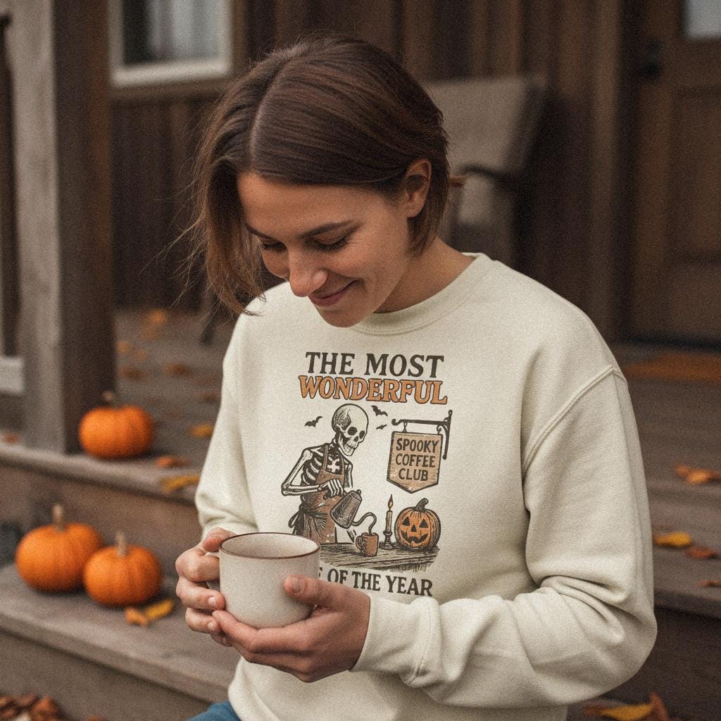 The Most Wonderful Time Of The Year PNG, Spooky Coffee Club Halloween