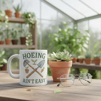 Hoeing Ain’t Easy PNG, Funny Gardener Shirt - 300 DPI Design for T-Shirt