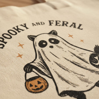 Spooky And Feral PNG, Halloween Raccoon Digital Download - 300 DPI Design