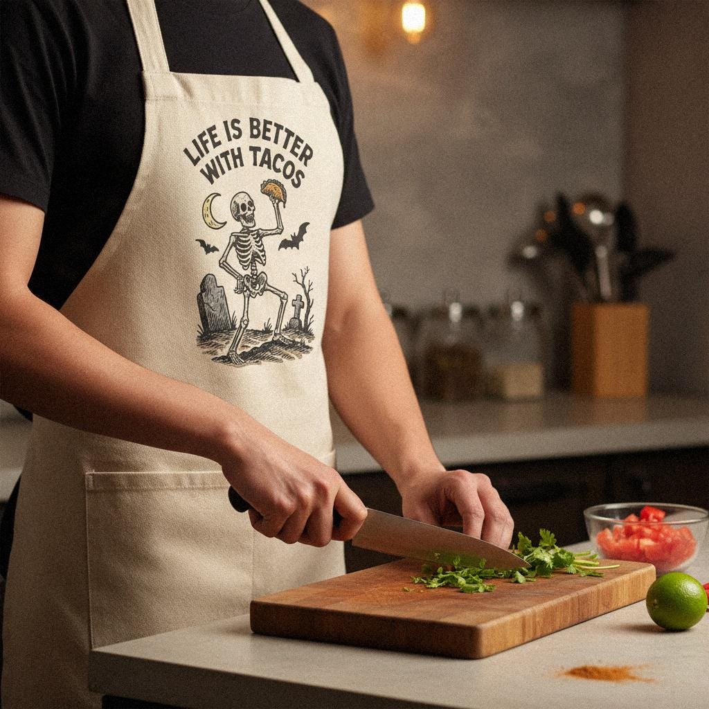 Life Is Better With Tacos PNG, Skeleton Halloween Shirt - 300 DPI Design