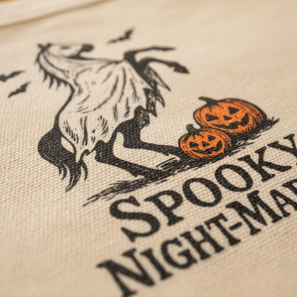 Spooky Night-Mares PNG, Halloween Ghost Horse PNG - 300 DPI Design for