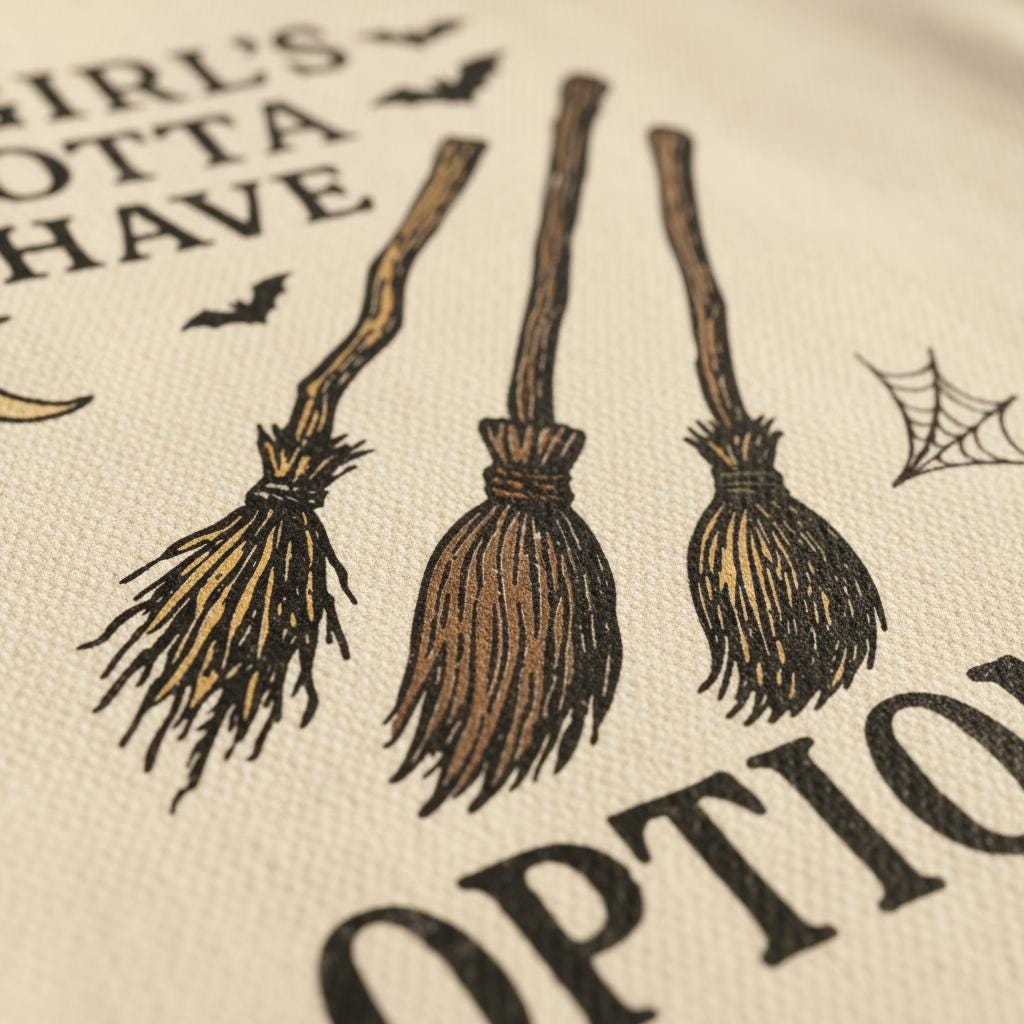 A Girl's Gotta Have Options PNG, Witch Brooms Halloween Shirt - 300 DPI