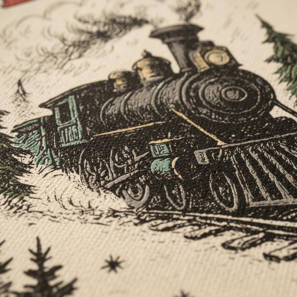 Believe PNG, Vintage Steam Train Clipart - 300 DPI Design for T-Shirt