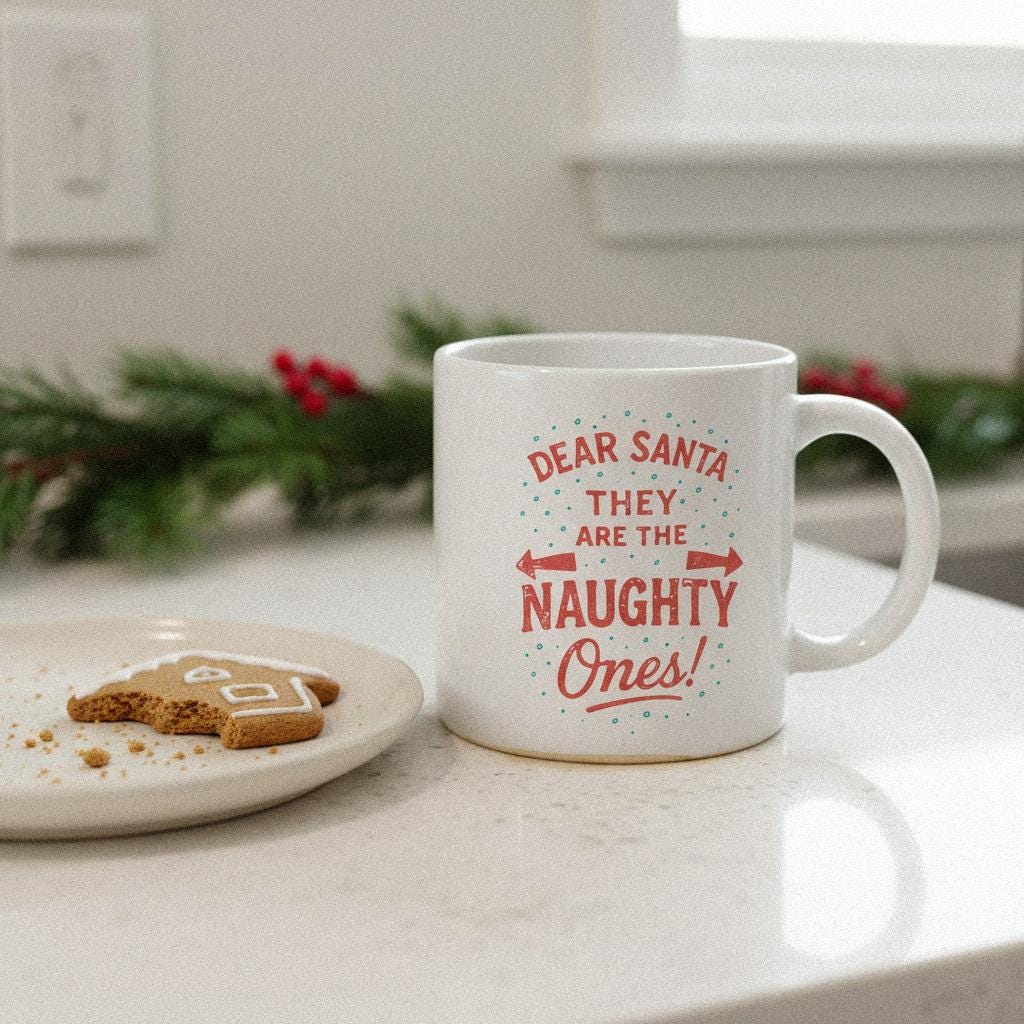 Dear Santa They Are The Naughty Ones PNG, Funny Christmas Shirt - 300 DPI