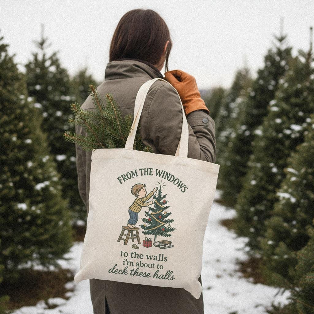 From The Windows to the Walls Deck These Halls PNG, Funny Christmas Shirt