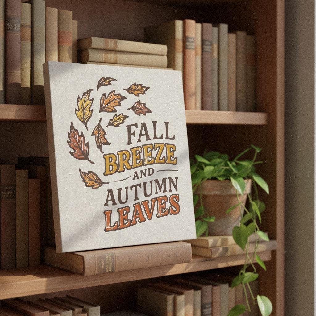 Fall Breeze And Autumn Leaves PNG, Autumn Shirt Design - 300 DPI Design