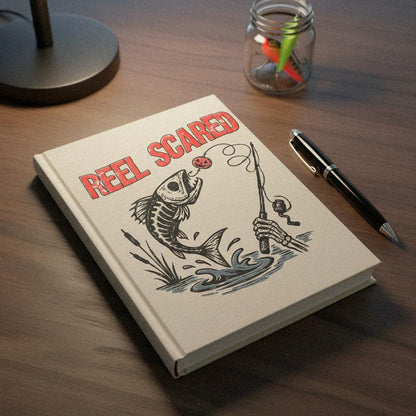 Reel Scared PNG, Skeleton Fishing Clipart - 300 DPI Design for T-Shirt