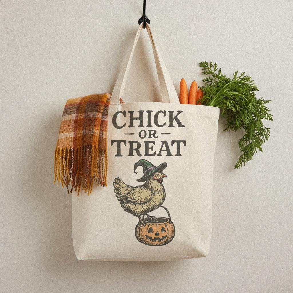Chick Or Treat PNG, Halloween Chicken Shirt - 300 DPI Design for T-Shirt