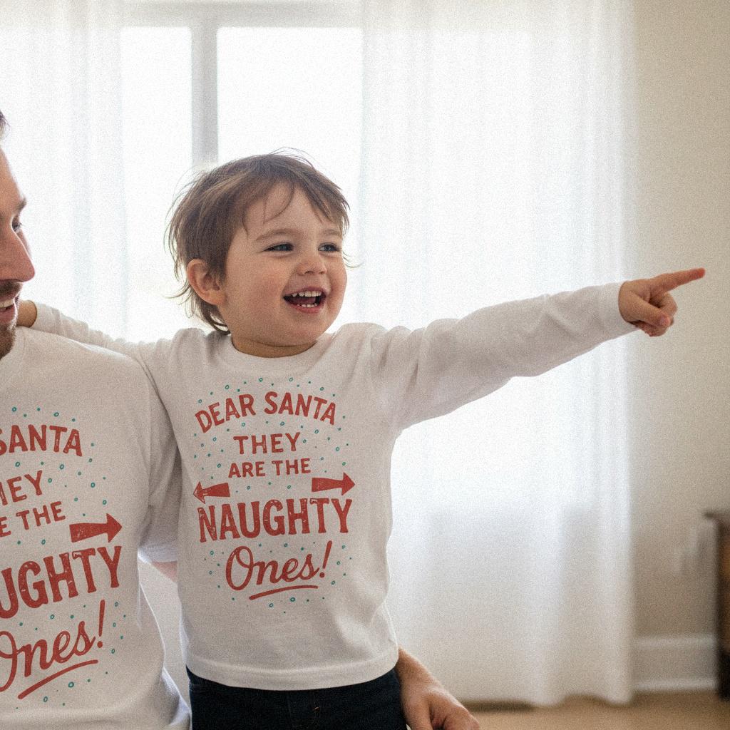 Dear Santa They Are The Naughty Ones PNG, Funny Christmas Shirt - 300 DPI
