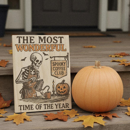 The Most Wonderful Time Of The Year PNG, Spooky Coffee Club Halloween