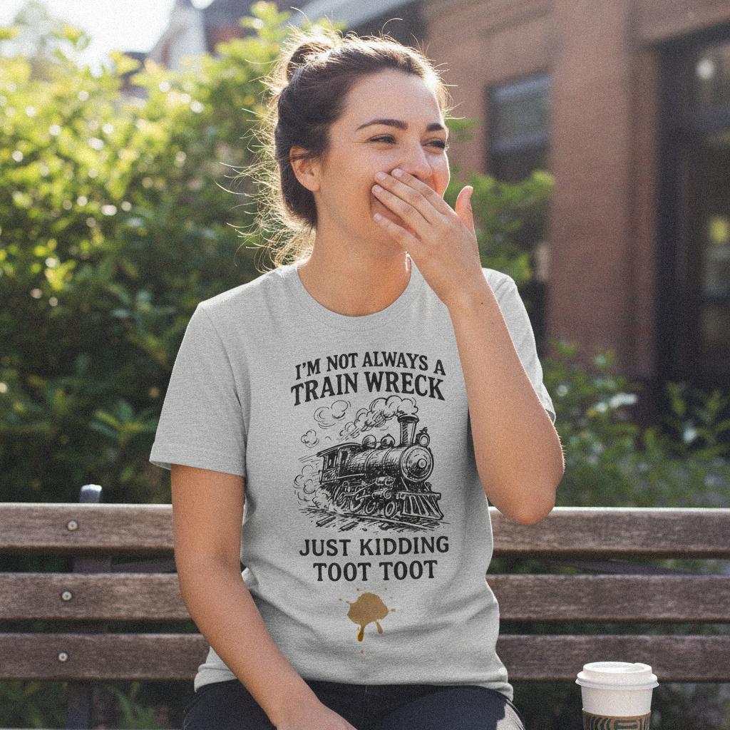 I'm Not Always A Train Wreck PNG, Just Kidding Toot Toot - 300 DPI Design