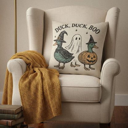 Duck Duck Boo PNG, Halloween Duck Digital Download - 300 DPI Design for