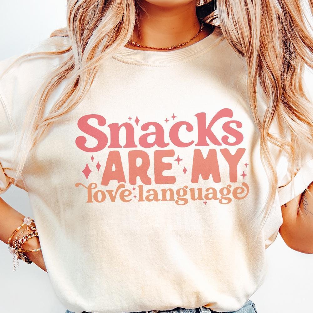 Snacks Are My Love Language SVG PNG, Funny Valentine Svg - 300 DPI Design