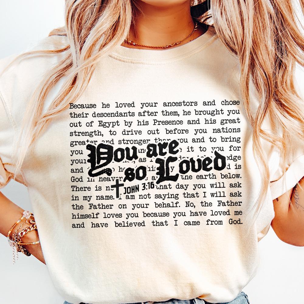 You Are So Loved PNG, Valentine Heart Jesus Love - 300 DPI Design for