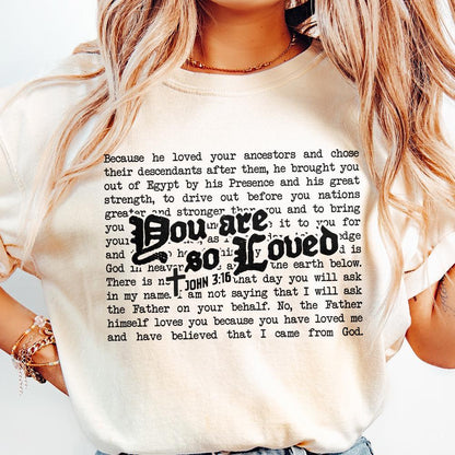 You Are So Loved PNG, Valentine Heart Jesus Love - 300 DPI Design for