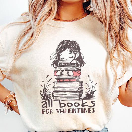 All Books for Valentines PNG, Sublimation Design - 300 DPI Design for