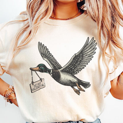 Valentine Duck Digital Download, Sublimation Design - 300 DPI Design for