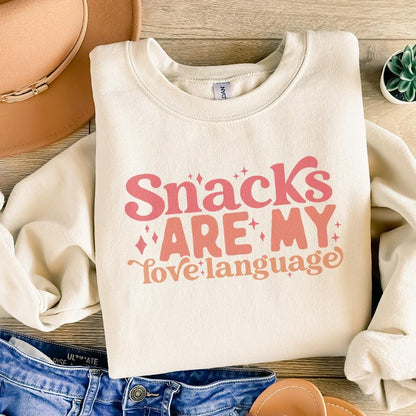 Snacks Are My Love Language SVG PNG, Funny Valentine Svg - 300 DPI Design