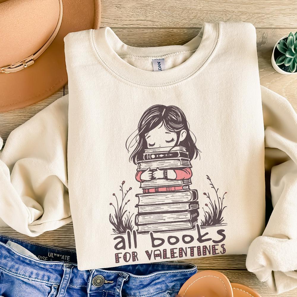 All Books for Valentines PNG, Sublimation Design - 300 DPI Design for